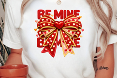 Be Mine With Bow Valentine PNG Product Image 2