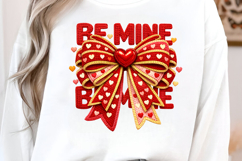 Be Mine With Bow Valentine PNG Product Image 4