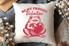 Be My Froggy Valentine SVG Cute Frog Valentine PNG Frog Love Product Image 2