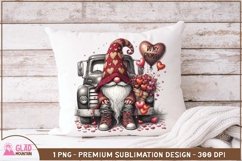 Be My Gnomie Valentine Gnome, Vintage truck gnome valentine Product Image 5