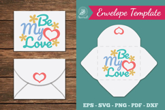 Be My Love Envelope Template Product Image 1