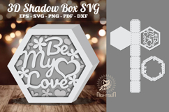 Be My Love Hexagon Shadow Box Product Image 1