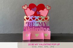 3D BE MY VALENTINE POP UP Product Image 1