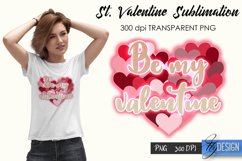 st Valentines Day Sublimation, Love Quotes Sublimation PNG Product Image 5