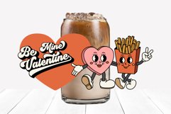 Be My Valentine Glass Can Wrap 16 Oz Retro Libbey Glass Can