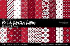 Be My Valentine Digital Papers Product Image 1