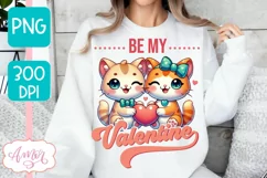 Be my Valentine PNG sublimation, Valentine's day sublimation Product Image 1
