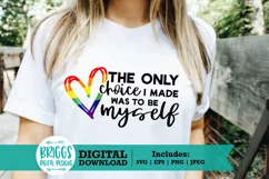 Pride LGBT cut file| Rainbow Heart svg, love is love, lgbtq Product Image 1