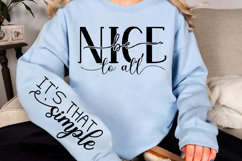 Be nice to all Sleeve Svg Design Product Image 2