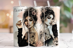 Motivational Tumbler Wrap, Be Real Not Perfect Tumbler Wrap Product Image 1