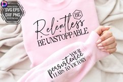 Be relentless Sleeve SVG, Motivational Sleeve SVG Product Image 3