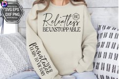 Be relentless Sleeve SVG, Motivational Sleeve SVG Product Image 2