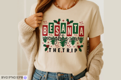 Be Santa Naughty Save the Trip SVG Funny Christmas Cut File Product Image 3