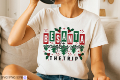 Be Santa Naughty Save the Trip SVG Funny Christmas Cut File Product Image 4
