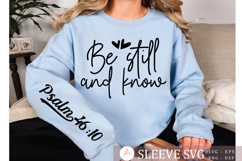 Be still and know Sleeve SVG Design Product Image 3