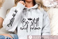 Be still and know Sleeve SVG Design Product Image 1