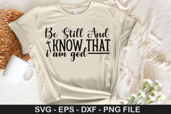 Faith Christian SVG Design -Be still and know that i am god Product Image 2