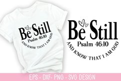 Be Still And Know That I Am God - Jesus SVG Design Product Image 1