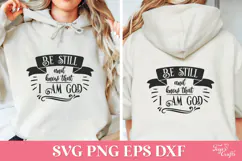 Be Still and Know that I am God Faith SVG Cut File Product Image 4