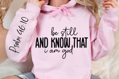 Be Still And Know That Sleeve SVG Design Product Image 2