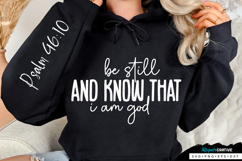 Be Still And Know That Sleeve SVG Design Product Image 1
