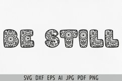 Be still svg Scripture svg Bible verse svg Psalm 46 10 Faith Product Image 4