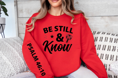 Be Still &amp; Know Sleeve SVG, Christian SVG, Faith SVG Product Image 2