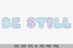 Be still svg Scripture svg Bible verse svg Psalm 46 10 Faith Product Image 1