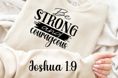 Be Strong And Courageous Sleeve SVG Design, Bible Quotes SVG Product Image 2