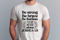 Be strong be brave be fearless SVG, Scripture SVG Product Image 1