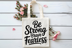 Be Strong Brave Fearless SVG | Mental Health SVG Product Image 4