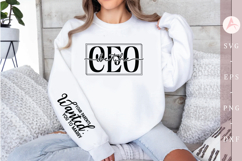 Be the CEO Sleeve SVG, Empowering Quote SVG Product Image 1