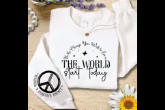 Be the Change You Wish to See in the Sleeve SVG Design Product Image 2
