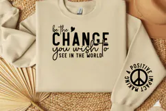 Be the Change You Wish to See in the World Sleeve SVG Product Image 2