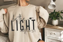 Be The Light Matthew SVG, Christian SVG, Bible Verse SVG PNG Product Image 1