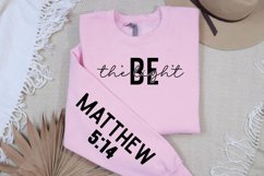 Be The Light Sleeve SVG, Christian SVG Design Product Image 2