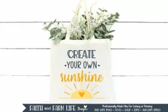 Create your own Sunshine | Inspirational SVG Product Image 3