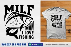 MILF Man I Love Fishing, Funny fishing Svg Product Image 1