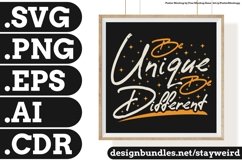 BE UNIQUE, BE DIFFERENT MOTIVATIONAL QUOTE