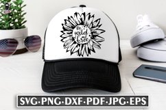 Be Wild And Free SVG | Sunflower Quote Product Image 2