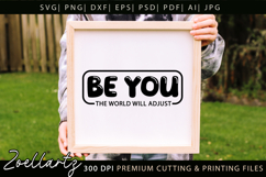 Be You Motivational Quote SVG Inspirational T-shirt Mug Product Image 5