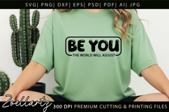 Be You Motivational Quote SVG Inspirational T-shirt Mug Product Image 2