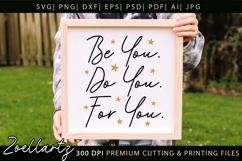 Be You Do You For You Motivational Inspirational Quote SVG Product Image 3