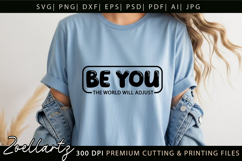 Be You Motivational Quote SVG Inspirational T-shirt Mug Product Image 7
