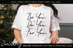 Be You Do You For You Motivational Inspirational Quote SVG Product Image 1