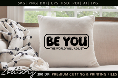 Be You Motivational Quote SVG Inspirational T-shirt Mug Product Image 6