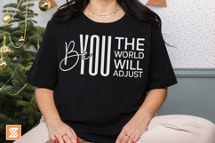 Be you the world will adjust SVG Cut File, Positive SVG PNG Product Image 3