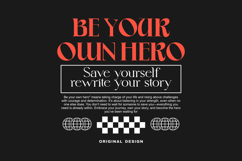Be Your Own Hero Urban Typography T-shirt Design Product Image 1