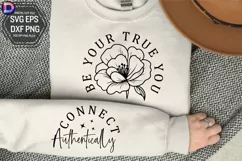 Be your true you Sleeve SVG, Mental Health Sleeve SVG Product Image 1