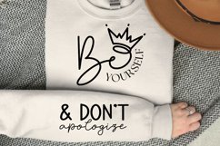 Be Yourself Sleeve SVG, Motivational SVG Design Product Image 3